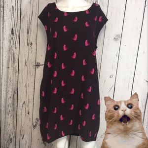 Loft Ann Taylor cat dress LP